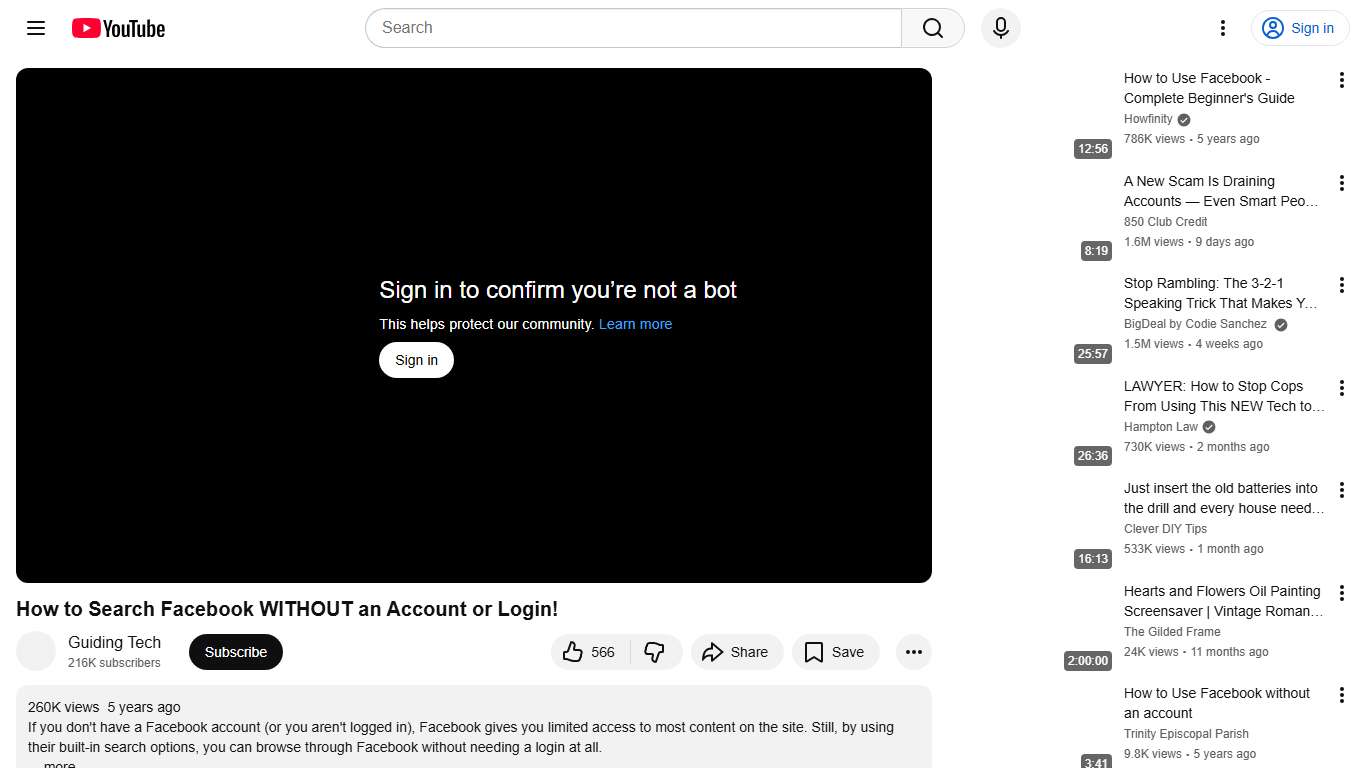 How to Search Facebook WITHOUT an Account or Login! - YouTube