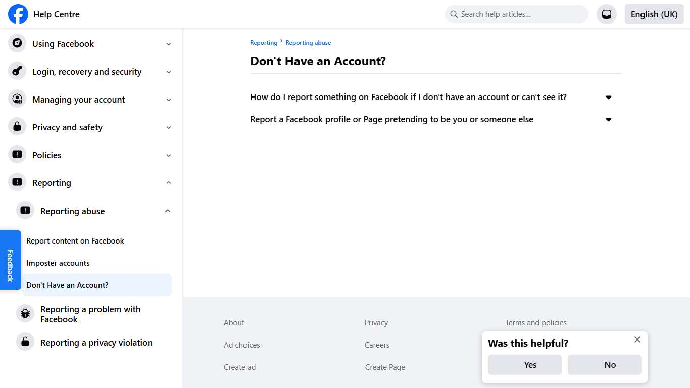 Don't Have an Account? | Facebook Help Centre